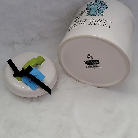 Rae Dunn Disney Pixar Monsters Inc. Monster Snacks Cookie Jar Canister -  threedaughtersproperties.com